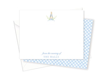 Baby Shower Thank You Note cards |  Peter Rabbit Note Card  |  Personalized Stationery  | Stationery Set  |  From the Nursery of