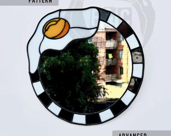 Espejo de huevo - patrón de vidriera archivo PDF principiante - principiante avanzado