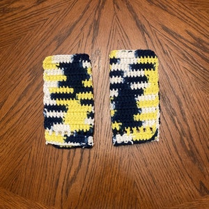 Yellow and Blue Dishcloth Set