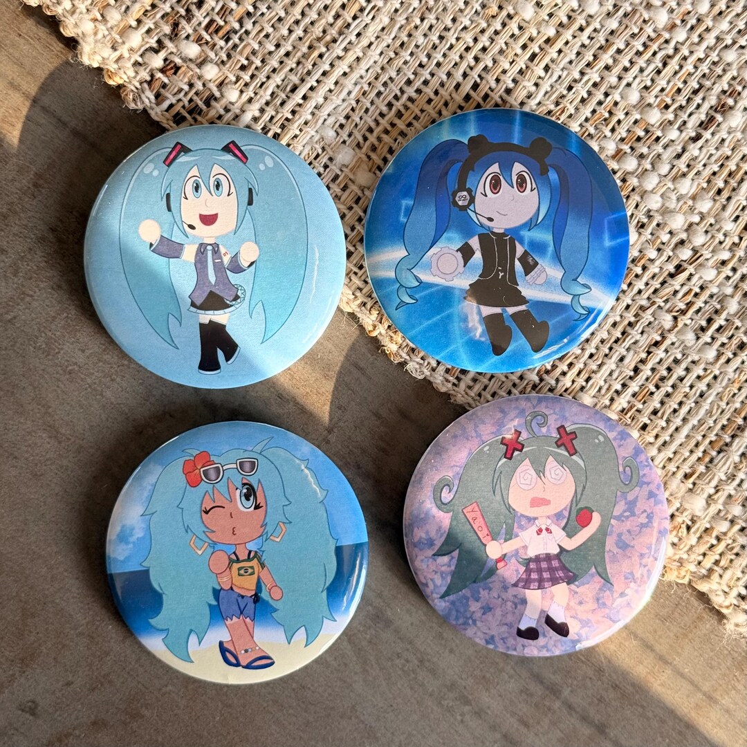 Hatsune Miku 3 Inch Button Pins - Etsy