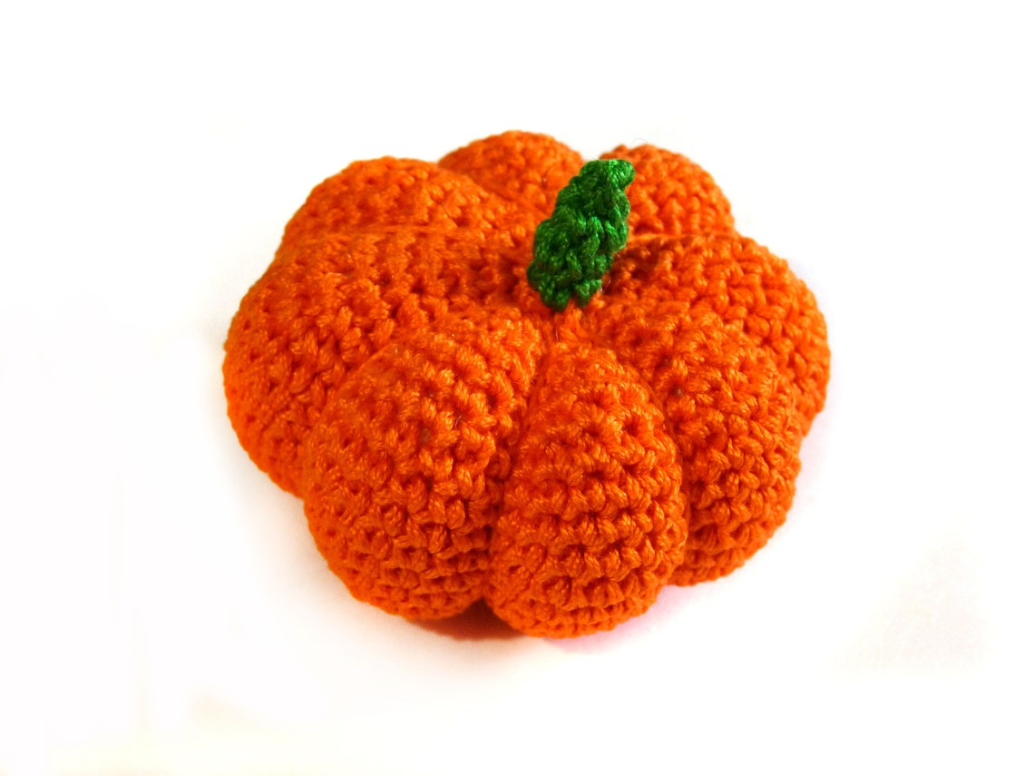 Easy Crochet Pattern Pumpkin BONUS Leaves Amigurumi | Etsy
