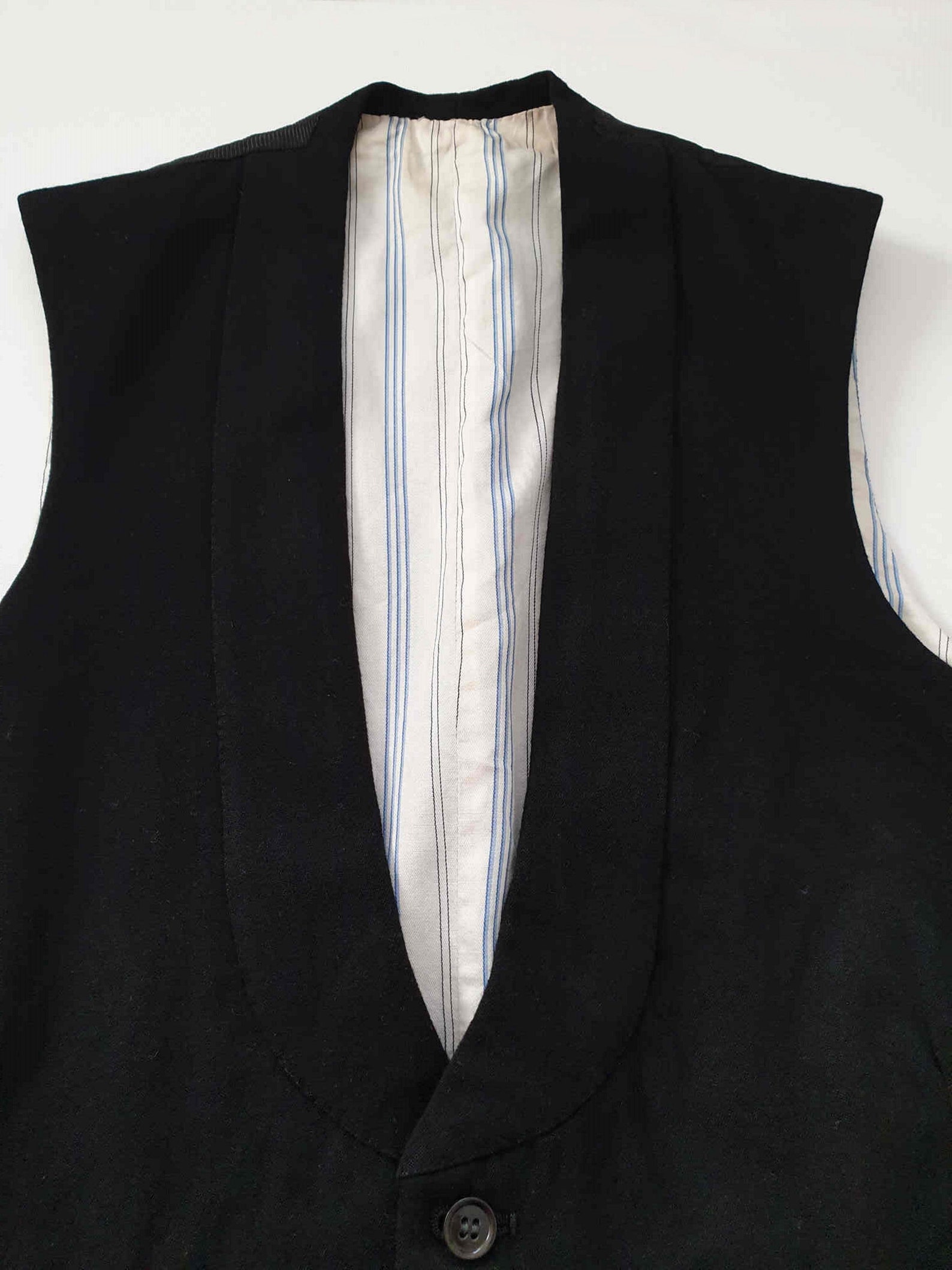 Antike schwarze formale Weste Brust 96 cm | Etsy