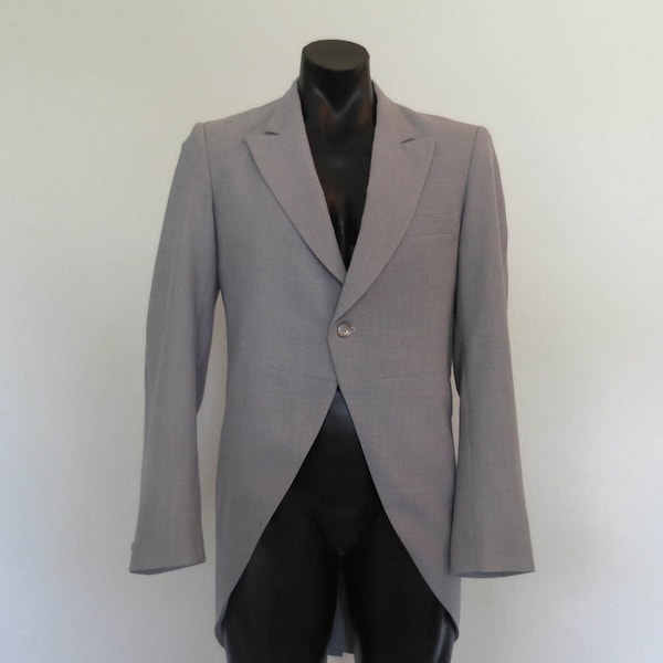 Grey Morning Coat, Tailcoat, Wedding Coat by Adelaide Tailoring - 1970s