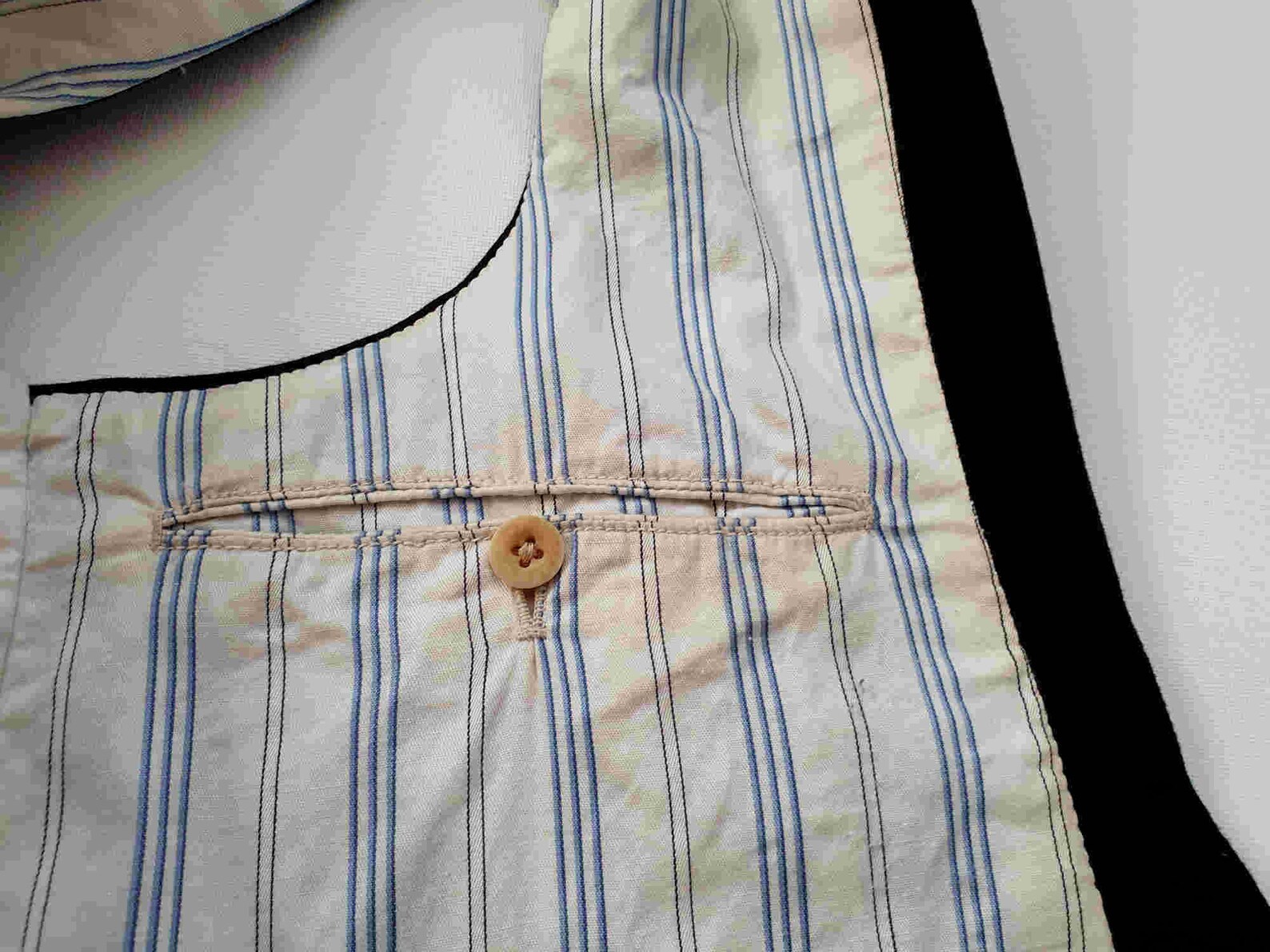 Antike schwarze formale Weste Brust 96 cm | Etsy