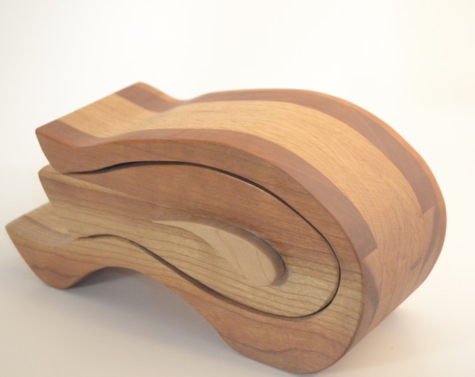 Cherry and Oak Bandsaw Box Etsy