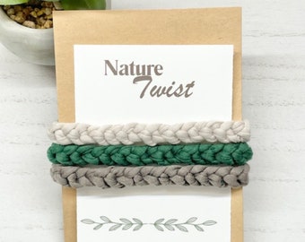 Nature-Inspired Braided Bracelet for Summer Fun and Friendship, Adjustable Soft Fabric Style, Bracelet Set for Summer Camp Adventures