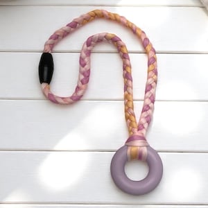 Soft Fabric Necklace with Breakaway Clasp, Sensory Needs Fabric Chew Necklace, Custom Sensory Necklace