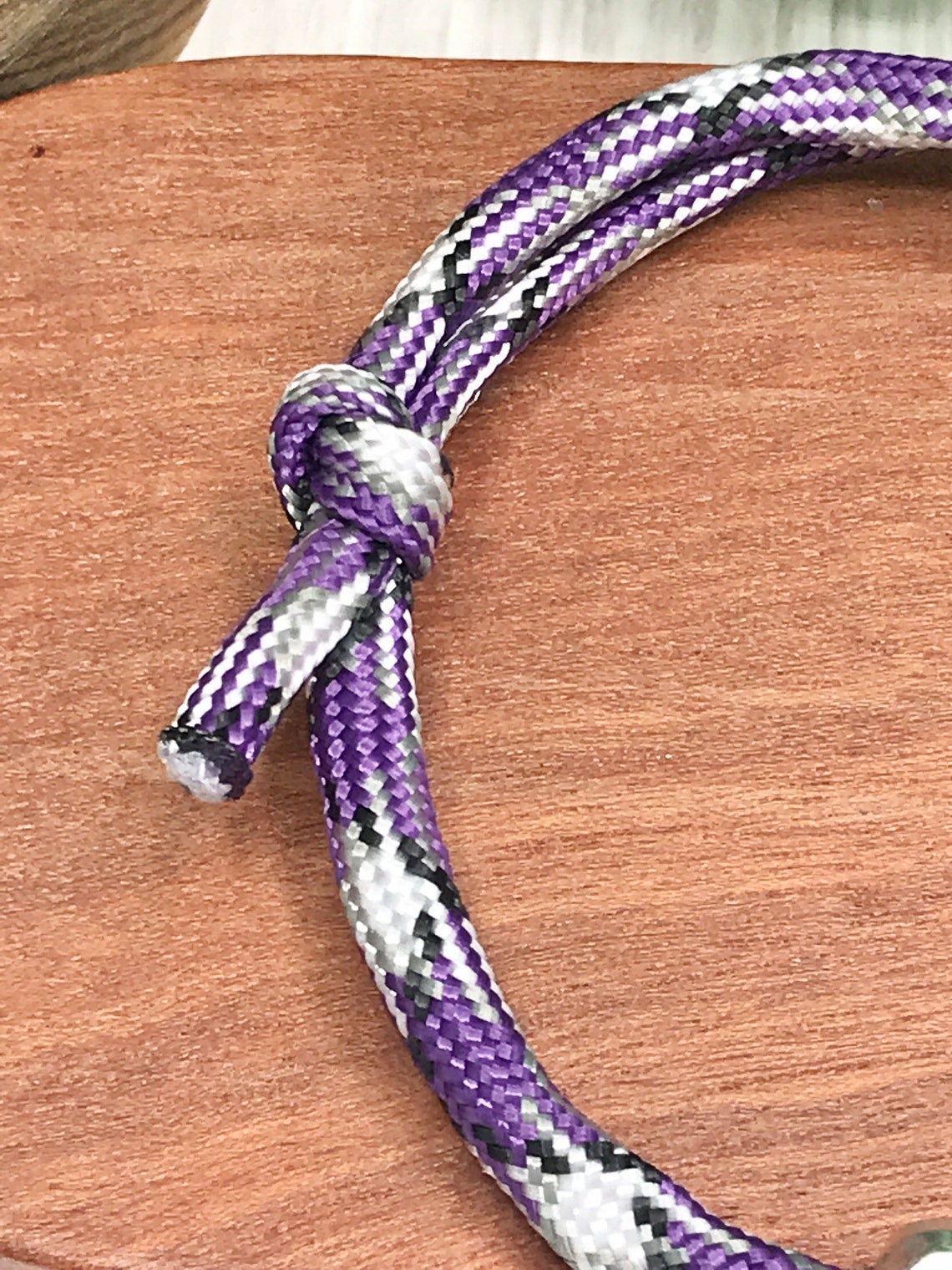 Paracord Bracelet Heart Charm Bracelet Adjustable Charm Etsy