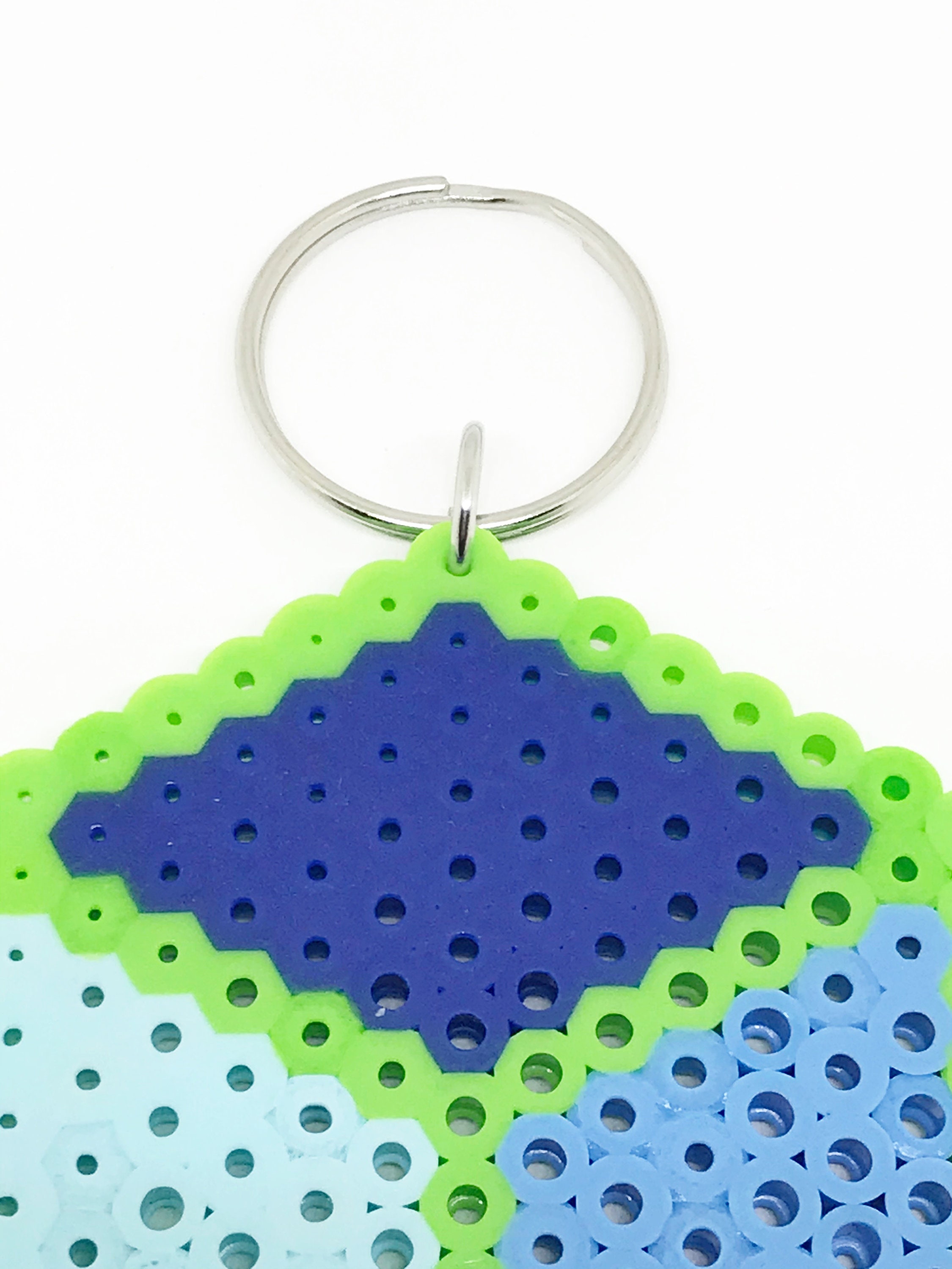 Perler Bead Keychain Keychain Perler Beads Hama Bead Etsy