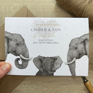 Personalised Parents To Be Card|Expectant Parents Card|Pregnancy Card|Baby Shower Card|Baby Boy|Baby Girl|Gender Neutral|Congratulations