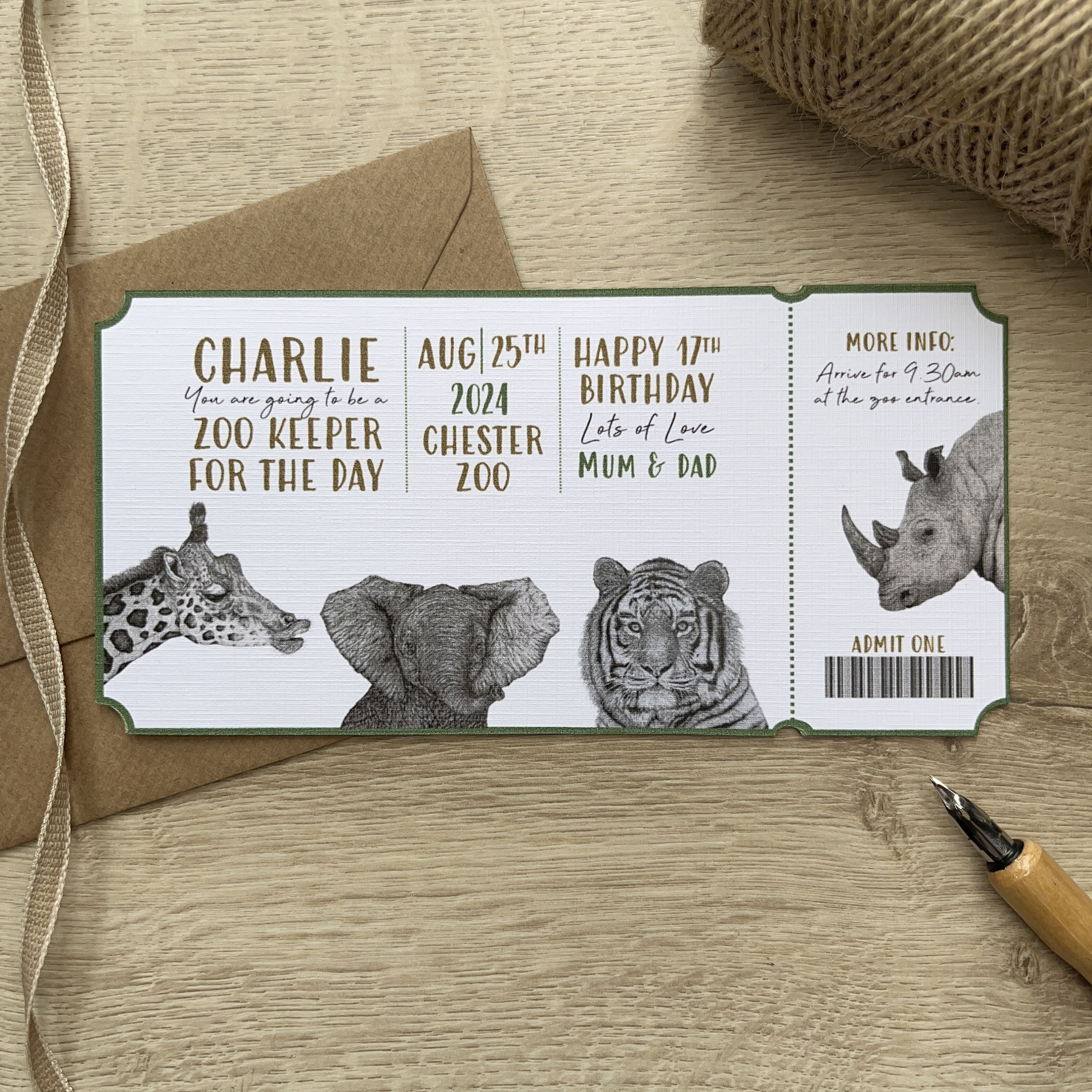 Paper Salad HAPPY BIRTHDAY ZOO CARD Paper Salad HAPPY BIRTHDAY ZOO CARD