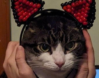 Kandi headband kitty ears