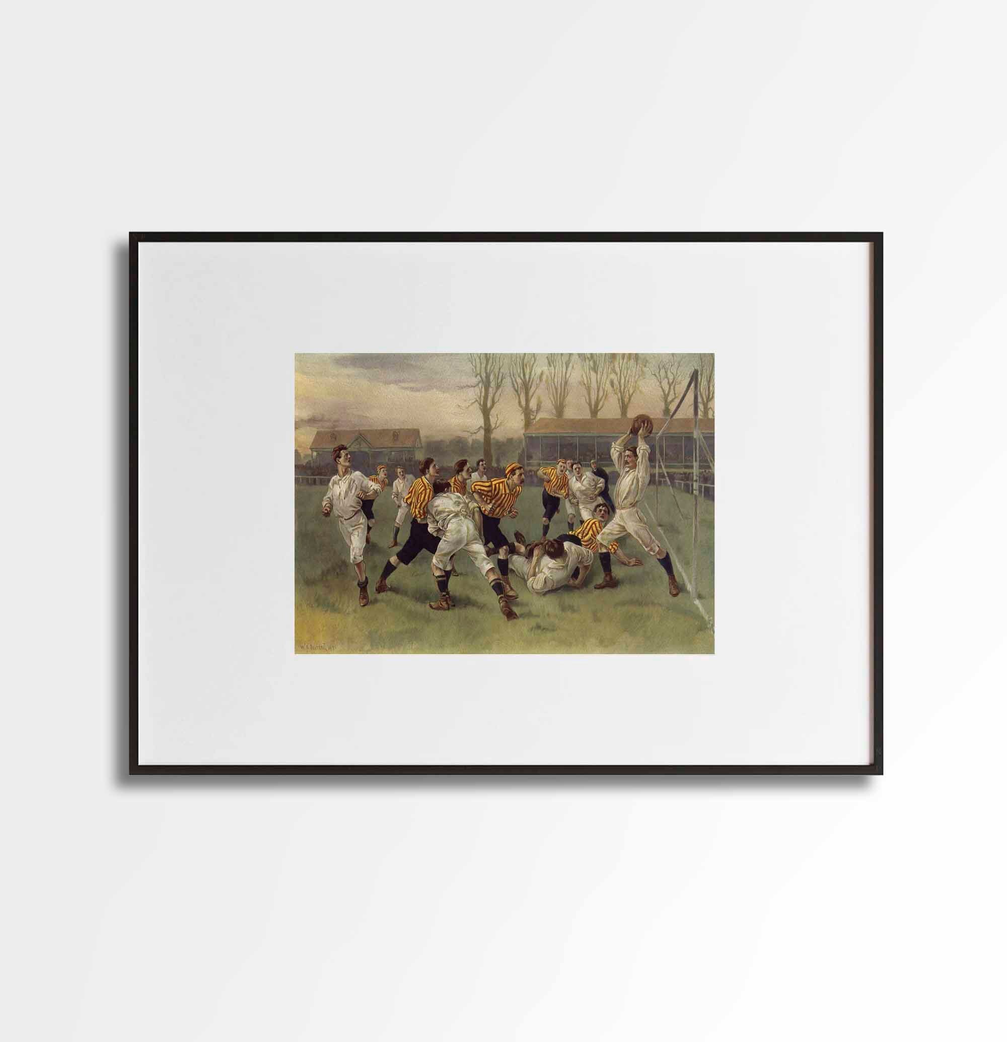 Vintage Soccer Art Print: Antique Football Poster - Etsy
