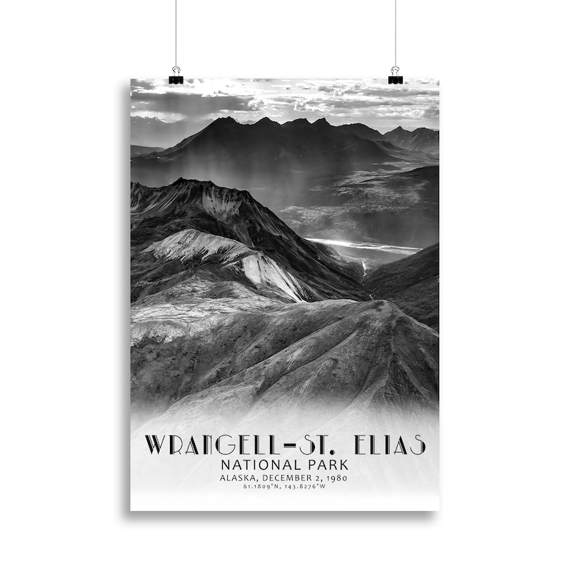 Wrangell St. Elias National Park Poster Print Etsy