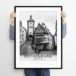 Rothenburg Travel Art Print, Rothenburg Germany, Rothenburg Photo Print, Rothenburg Poster Print, Wall Art
