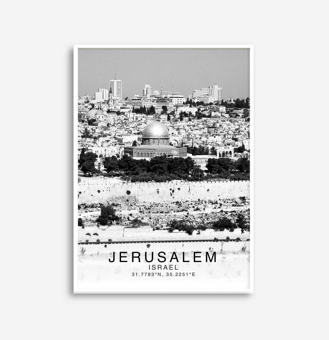 Jerusalem Art Print Jerusalem Poster Jerusalem Photo Etsy