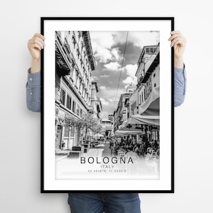 Bologneser Italien Reisedruck Poster, Bologneser Reisedruck, Bologneser Reisedruck, Bologneser Kunstdruck, Bologneser Wandkunst, Italien-Reise-Kunstdekor