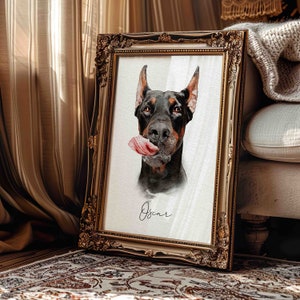 Disegno personalizzato di un animale domestico, Ritratto personalizzato di un animale domestico, Pittura digitale, Memoriale per cani, Memoriale per gatti, Ritratto di un animale domestico, Regalo commemorativo per cani, Ritratto di un cane personalizzato