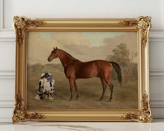 Mailed Print, Vintage Horse Painting, Antique Equestrian Print ...