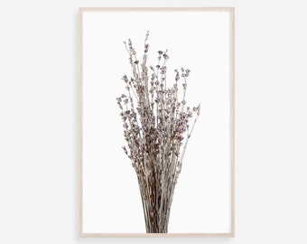 Lavender Floral Print: Modern Farmhouse Wall Art (Digital Download)