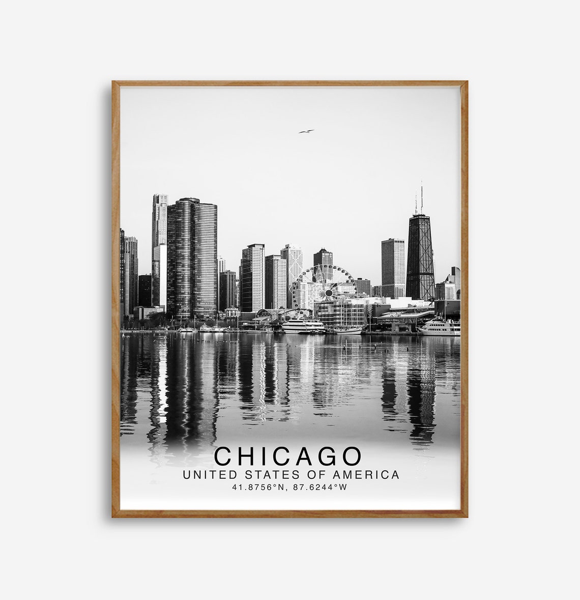 Chicago Wall Art Chicago Art Print Chicago Travel Poster Etsy UK