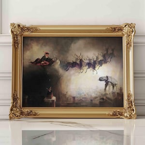 Santa Claus Altered Vintage Wall Art