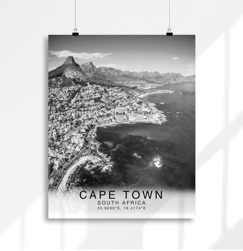 Cape Town Wall Art South Africa Wall Art Landscape Print Etsy UK