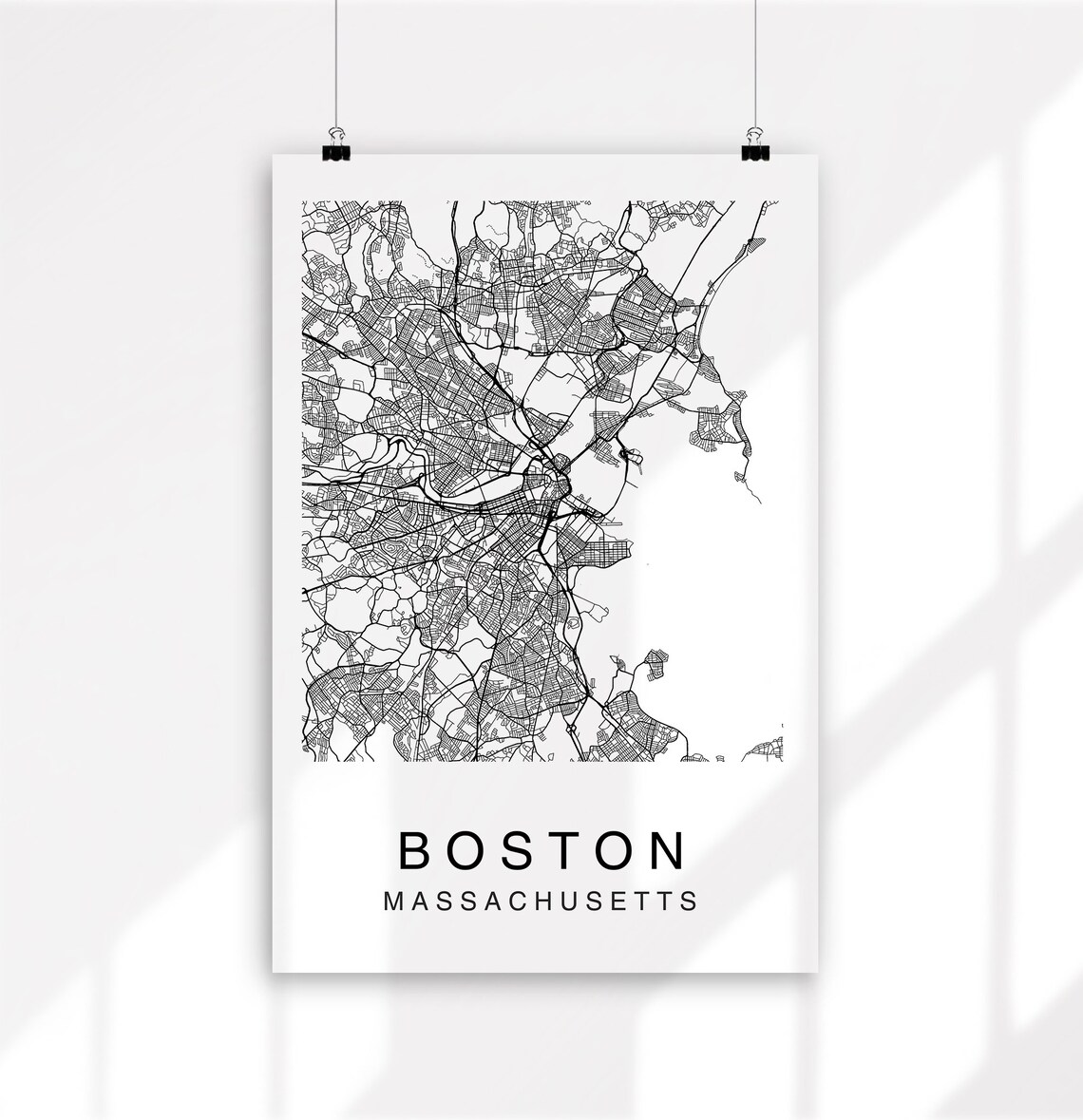 City Map Prints Custom Personalised Modern Wall Art Map Etsy