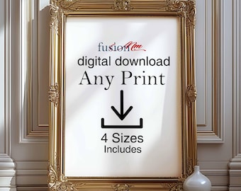 FusionMM Digital Download | Any 1 Print from our shop | Includes 4 Sizes | Digital Art Files | PRINTABLE ART | Wall Art Decor