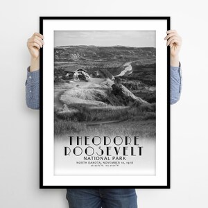 Theodore Roosevelt National Park Poster, National Park Poster, North Dakota National Park, Theodore Roosevelt National Park Photo Poster