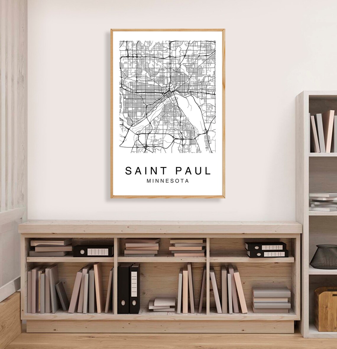 Saint Paul Map Saint Paul City Map Printable Map Map Print | Etsy