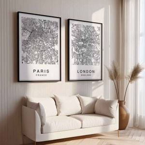 Set of Custom City Map Prints - Il 300x300.5480743417 Q966 