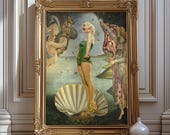 Marilyn Monroe Birth of Venus Art Print: Botticelli Altered Art