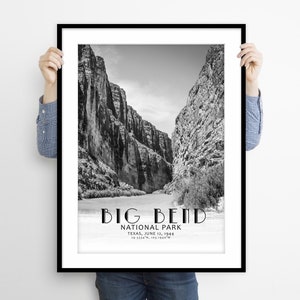 Big Bend Nationalpark Landschaft Kunstdruck, Texas Reiseplakat, IPhoto USA Reisekunst, Amerikanische Landschaft, Nationalpark Druckplakat
