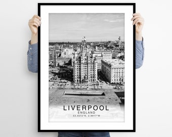 Liverpool Wall Art, Liverpool Print, Liverpool Poster, Liverpool Art, Liverpool Photography, Liverpool Wall Decor, Travel Poster, City Print