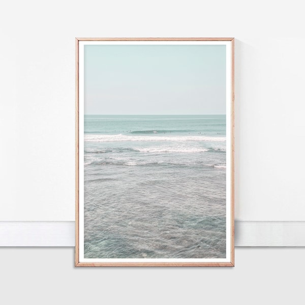 Bali Surfer Beach Photography Print: Ocean Wall Art (Digital Download)