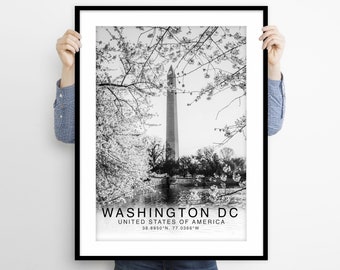 Washington DC, Washington DC Print, Minimalist Poster, Washington dc Print, Washington DC Poster, Washington dc Art, Washington Travel Print