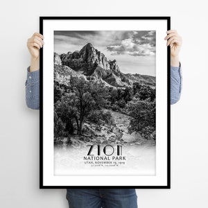 Zion National Park Poster Print Photo Wall Art Decor