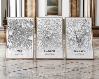Custom Map, Any City Map, Custom Map Poster, Any City, Any Town, Personalized Map, Large Map, Your City, Custom City, City Map Wall Art