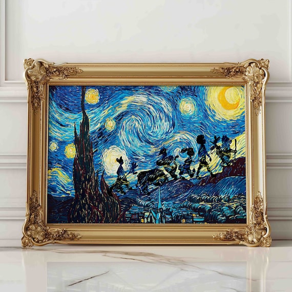 くまのプーさんアートプリント、星空の夜の壁プリント、子供部屋 くまのプーさんアートプリント、星空の夜の壁プリント、子供部屋