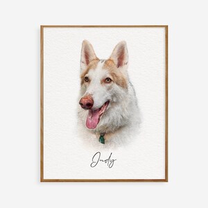 Ritratto personalizzato di un animale domestico, dipinto di un animale domestico da una foto, ritratto di un cane personalizzato, disegno personalizzato di un animale domestico, regalo commemorativo per animali domestici, arte per animali domestici, stampa artistica di un ritratto di un animale domestico