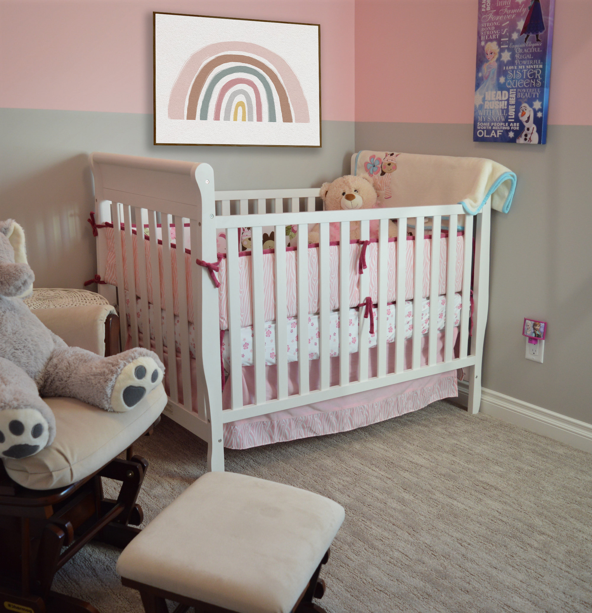 Rainbow Baby Room Decor Boho Nursery Printable Wall Art Etsy