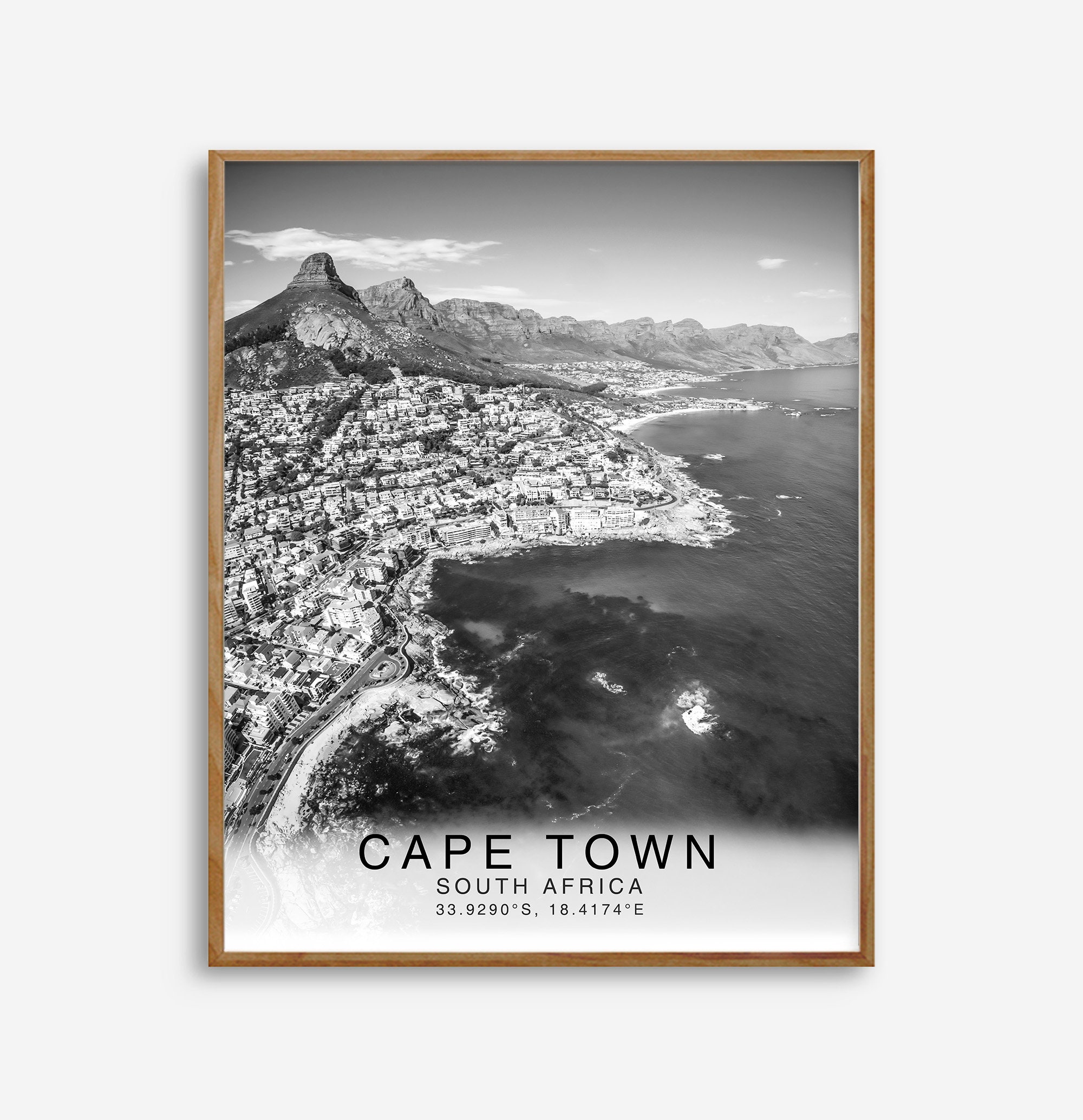 Cape Town Wall Art South Africa Wall Art Landscape Print Etsy