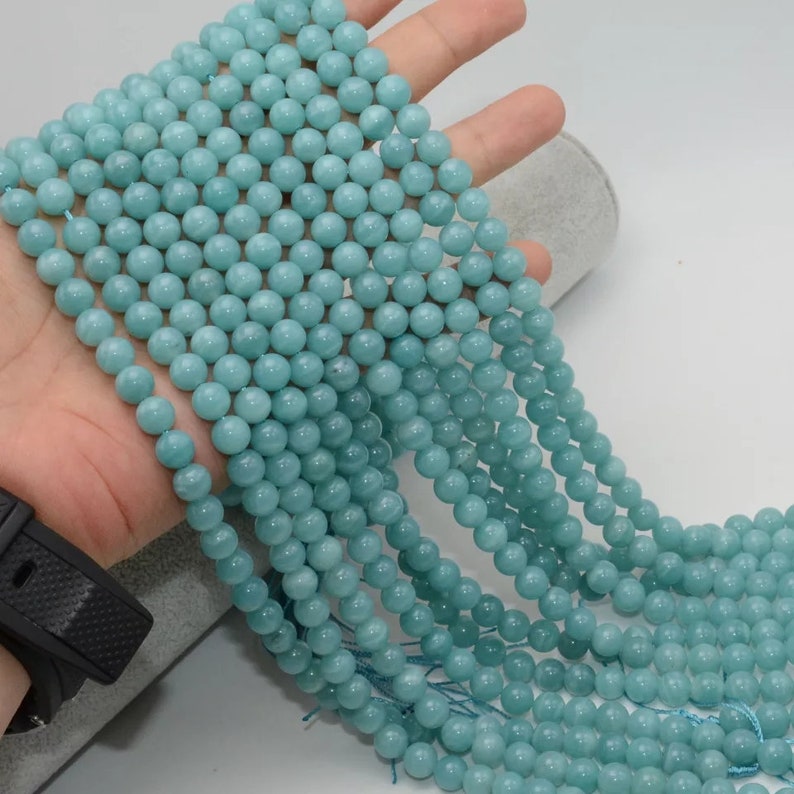 Natural Good Color Amazonite Beads AAA Quality 8MM Size available,Round Beads,Smooth Round Beads,Jewelry Making,Polished Amazonite Beads