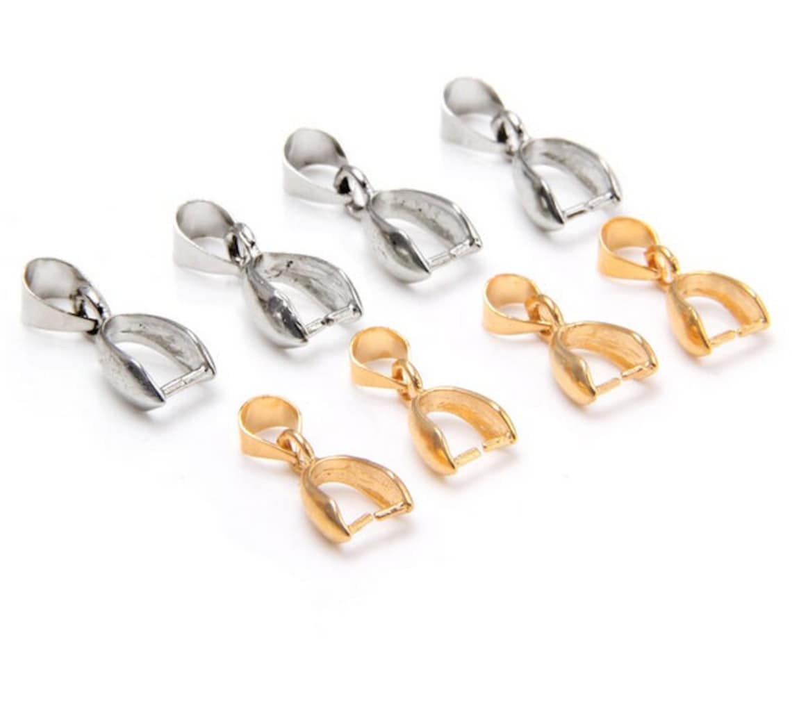 20pcs/pack Pendant Clip Clasp Pinch Clip Bail Pendant Etsy