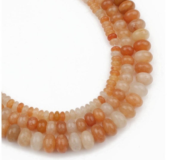 Red Aventurine Jade Natural Gems Forested Spacer Round Beads For Jewelry Making 