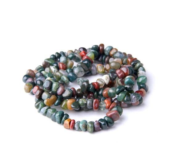 6x8mm Assorted Stones Freeform Nugget Loose Beads For Jewelry Making In Bulk 15" 6x8mm Assorted Stones Freeform Nugget Loose Beads For Jewelry Making In Bulk 15"