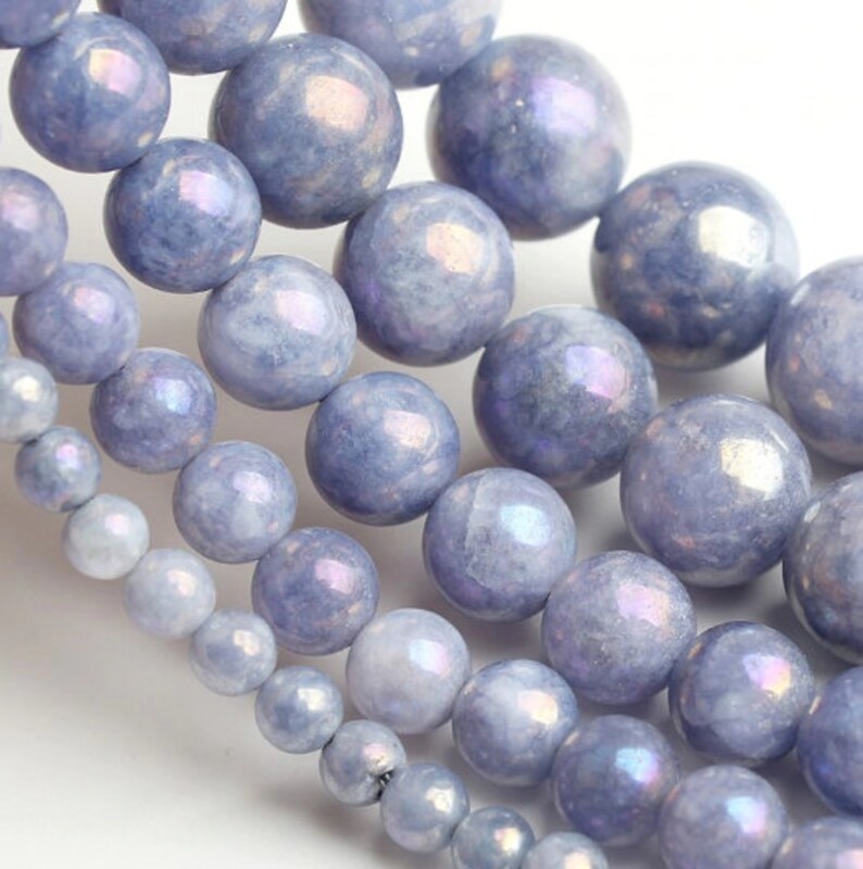 Dark Blue Angelite Beads AAA Quality 4,6,8,10,12MM Size available,Round Beads,Smooth Beads,Jewelry Making,Polished Loose Angelite Beads