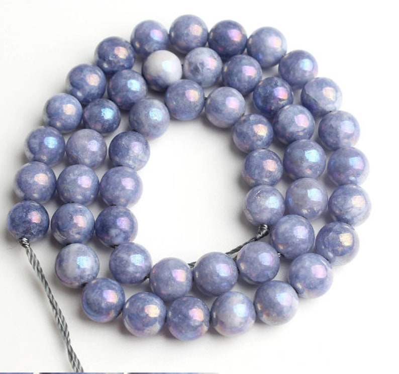 Dark Blue Angelite Beads AAA Quality 4,6,8,10,12MM Size available,Round Beads,Smooth Beads,Jewelry Making,Polished Loose Angelite Beads