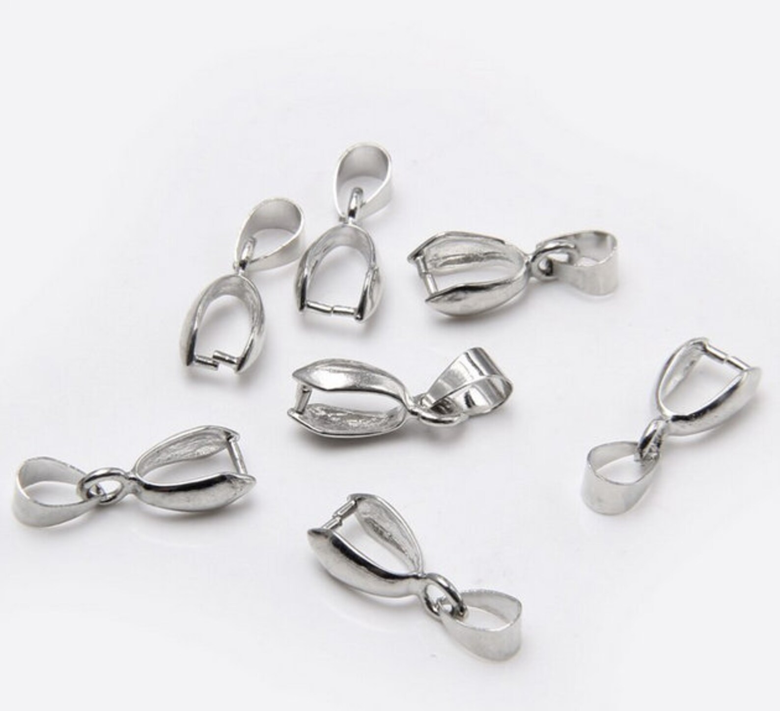 20pcs/pack Pendant Clip Clasp Pinch Clip Bail Pendant Etsy